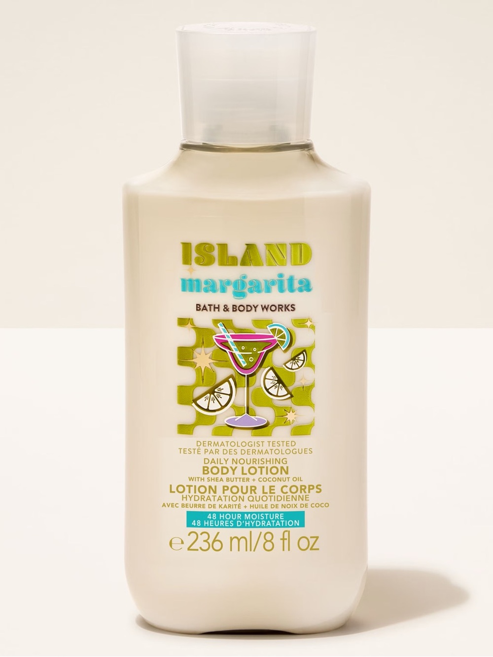 Bath & Body Works Island Margarita Body Lotion - Cream with Lime & Aqua Accents